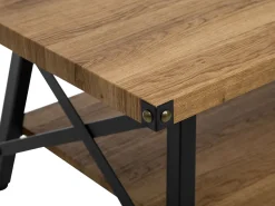 Pöydät<Beliani Sohvapoyta Tumma Puu/Musta Carlin