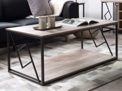 Best Beliani Sohvapoyta Tumma Puu/Musta Forres