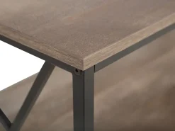 Best Beliani Sohvapoyta Tumma Puu/Musta Forres