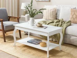 Pöydät<Beliani Sohvapoyta Valkoinen Hartford