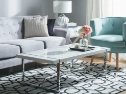 New Beliani Sohvapoyta Valkoinen Tulsa