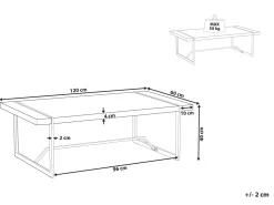 New Beliani Sohvapoyta Valkoinen Tulsa
