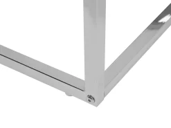 Cheap Beliani Sohvapoytasetti Rosteri Marmorikuvio Valkoinen/Hopea 2 Kpl Brea