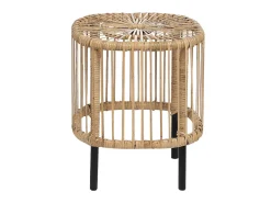 Pöydät<Beliani Sohvapoytasetti Rottinki Luonnonvari 2 Kpl Cesenatico