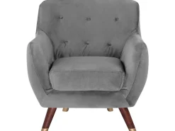 Shop Beliani Sohvaryhma Samettinen Vaaleanharmaa Bodo