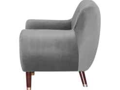 Shop Beliani Sohvaryhma Samettinen Vaaleanharmaa Bodo