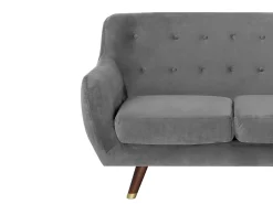 Shop Beliani Sohvaryhma Samettinen Vaaleanharmaa Bodo