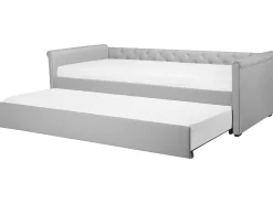 Cheap Beliani Sohvasanky Kangas Lisavuode Vaaleanharmaa 80 X 200 Cm Libourne