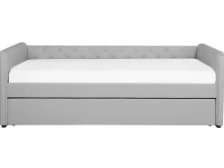 Cheap Beliani Sohvasanky Kangas Lisavuode Vaaleanharmaa 80 X 200 Cm Libourne