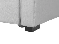 Cheap Beliani Sohvasanky Kangas Lisavuode Vaaleanharmaa 80 X 200 Cm Libourne