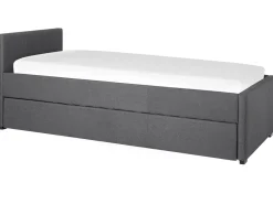 Best Beliani Sohvasanky Kangas Lisavuode Tummanharmaa 90 X 200 Cm Marmande