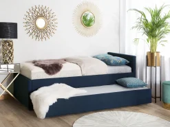 Lastenhuone<Beliani Sohvasanky Kangas Lisavuode Laivastonsininen 80 X 200 Cm Marmande