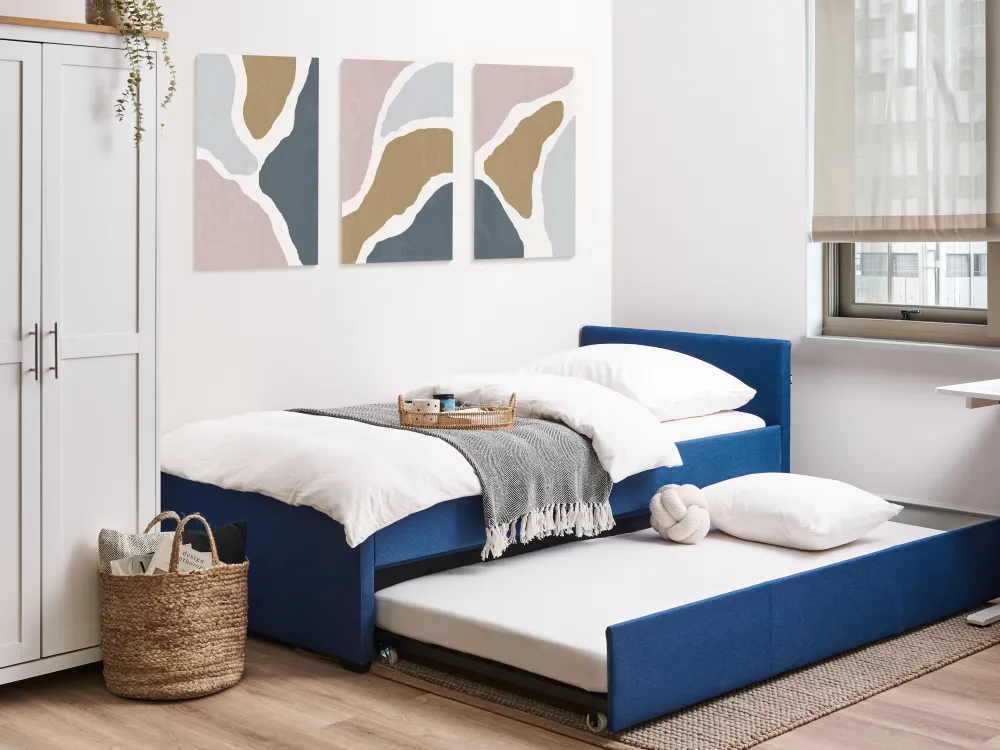 Lastenhuone<Beliani Sohvasanky Kangas Lisavuode Laivastonsininen 90 X 200 Cm Marmande