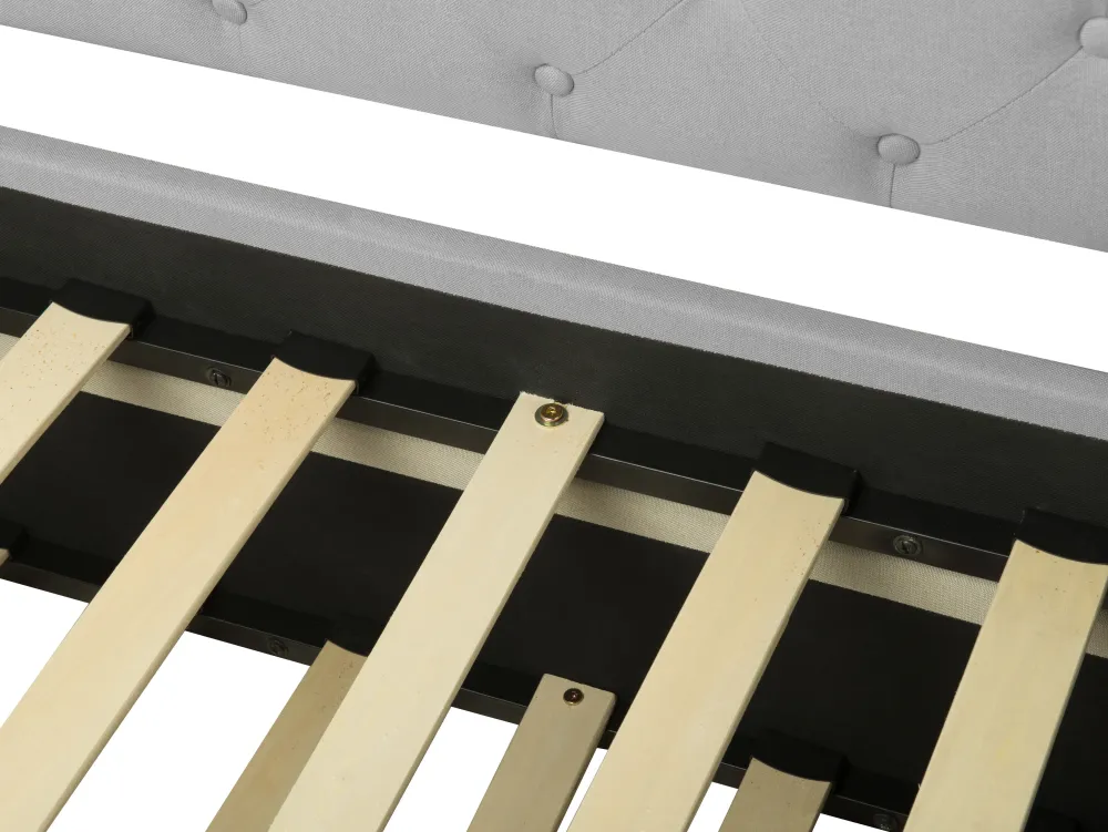 Lastenhuone<Beliani Sohvasanky Kangas Lisavuode Vaaleanharmaa 90 X 200 Cm Libourne