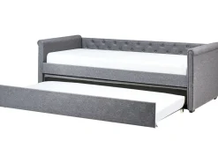 Lastenhuone<Beliani Sohvasanky Kangas Lisavuode Tummanharmaa 90 X 200 Cm Libourne