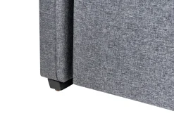 Lastenhuone<Beliani Sohvasanky Kangas Lisavuode Tummanharmaa 90 X 200 Cm Libourne