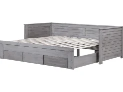 Lastenhuone<Beliani Sohvasanky Levitettava Säilytystila Harmaa 90/180 X 200 Cm Cahors