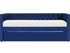 Lastenhuone<Beliani Sohvasanky Sametti Lisavuode Laivastonsininen 90 X 200 Cm Gassin