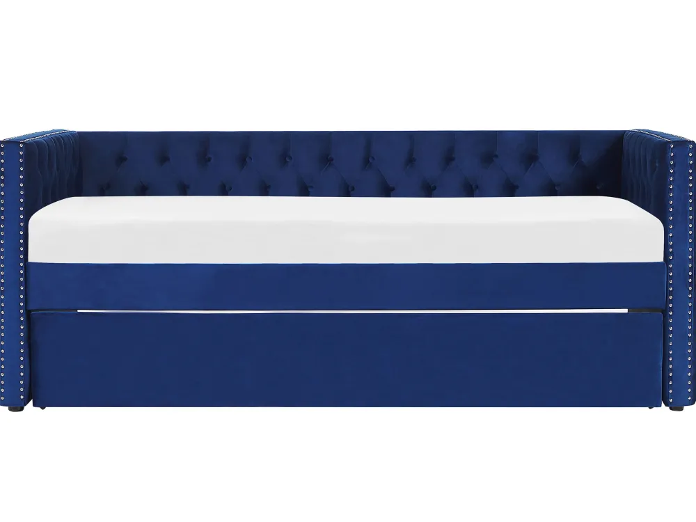 Lastenhuone<Beliani Sohvasanky Sametti Lisavuode Laivastonsininen 90 X 200 Cm Gassin