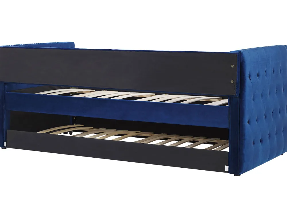 Lastenhuone<Beliani Sohvasanky Sametti Lisavuode Laivastonsininen 90 X 200 Cm Gassin