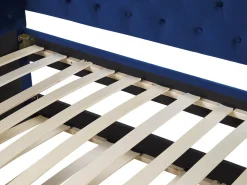 Lastenhuone<Beliani Sohvasanky Sametti Lisavuode Laivastonsininen 90 X 200 Cm Gassin