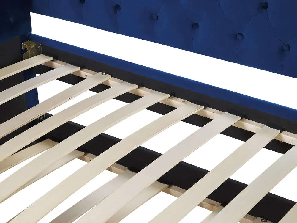 Lastenhuone<Beliani Sohvasanky Sametti Lisavuode Laivastonsininen 90 X 200 Cm Gassin