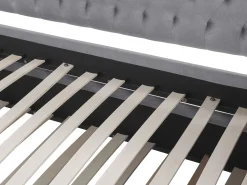 Lastenhuone<Beliani Sohvasanky Sametti Lisavuode Vaaleanharmaa 90 X 200 Cm Montargis