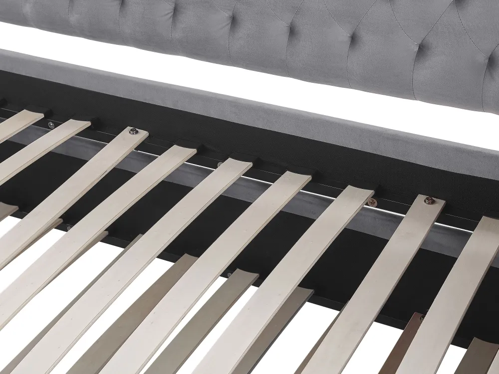 Lastenhuone<Beliani Sohvasanky Sametti Lisavuode Vaaleanharmaa 90 X 200 Cm Montargis