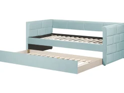 Sängyt<Beliani Sohvasanky Sametti Lisavuode Mintunvihrea 90 X 200 Cm Chavonne