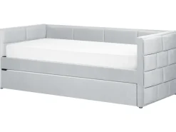 Lastenhuone<Beliani Sohvasanky Sametti Lisavuode Vaaleanharmaa 90 X 200 Cm Chavonne