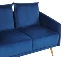Sohvat<Beliani Sohvasetti Samettinen Laivastonsininen Maura
