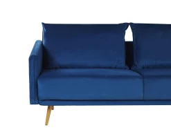 Sohvat<Beliani Sohvasetti Samettinen Laivastonsininen Maura