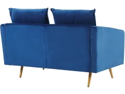 Sohvat<Beliani Sohvasetti Samettinen Laivastonsininen Maura