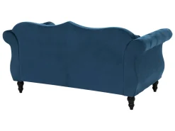 Fashion Beliani Sohvasetti Samettinen Sininen Skien