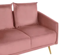 Online Beliani Sohvasetti Samettinen Vaaleanpunainen Maura