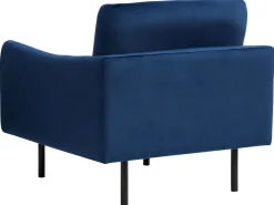 Sohvat<Beliani Sohvasetti Tummansininen Sametti 4-Istuttava Vinterbro