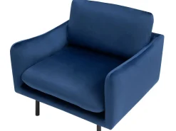 Sohvat<Beliani Sohvasetti Tummansininen Sametti 4-Istuttava Vinterbro