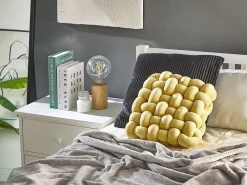 Tekstiilit<Beliani Solmutyyny 30 X 30 Cm Keltainen Sirali