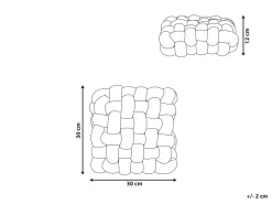 Tekstiilit<Beliani Solmutyyny 30 X 30 Cm Keltainen Sirali