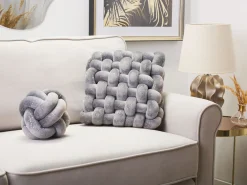 Lastenhuone<Beliani Solmutyyny 30 X 30 Cm Samettinen Harmaa Kimalteella Sirali