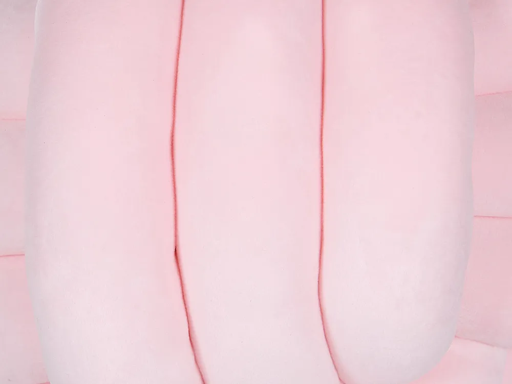 Tekstiilit<Beliani Solmutyyny Sametti Vaaleanpunainen 30 X 30 Cm Malni