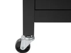 Cheap Beliani Tarjoiluvaunu Laatikko Kaappi Vaalea Puu/Musta Siena