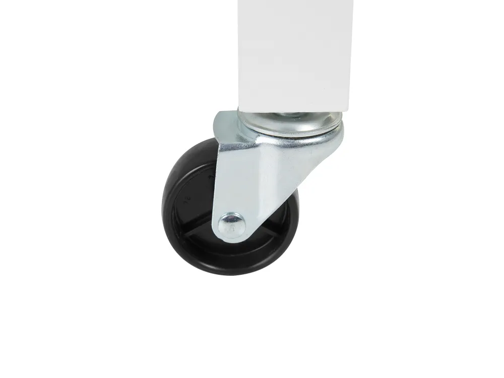 Säilytys<Beliani Tarjoiluvaunu Laatikko Vaalea Puu/Valkoinen Hiuma