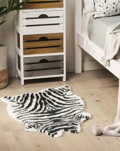 Best Sale Beliani Tekotalja Musta/Valkoinen 60 X 90 Cm Nambung