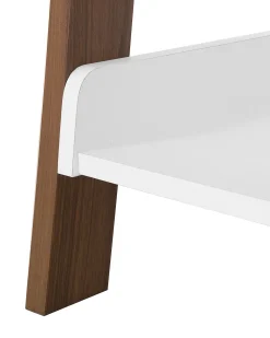 New Beliani Tikashylly 5 Hyllya Tumma Puu/Valkoinen Mobile Duo