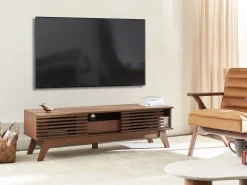 Säilytys<Beliani Tikashylly 5 Hyllya Tumma Puu Mobile Duo