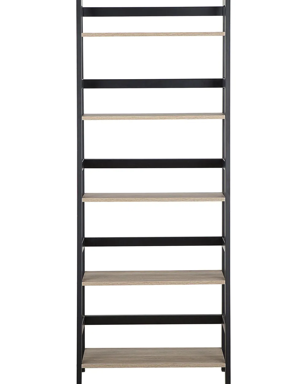 Shop Beliani Tikashylly 5 Hyllya Vaalea Puu/Musta Croydon