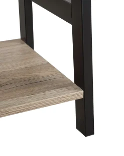 Shop Beliani Tikashylly 5 Hyllya Vaalea Puu/Musta Croydon