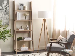 Sale Beliani Tikashylly 5 Hyllya Vaalea Puu Wilton