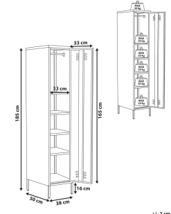 Cheap Beliani Toimistokaappi Teras 5 Hyllya Vaaleanvihrea Frome